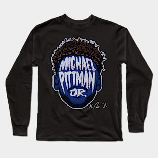 Michael Pittman Jr Indianapolis Player Silhouette Long Sleeve T-Shirt